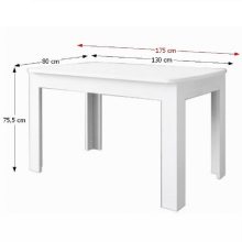 Nyitható étkezőasztal OLIVIA, DTD laminált, woodline bézs, TIFFY 15