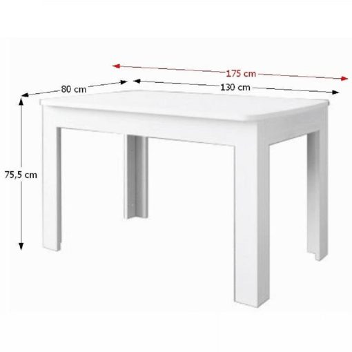 Nyitható étkezőasztal OLIVIA, DTD laminált, woodline bézs, TIFFY 15