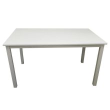 Étkezőasztal, fehér, 135 cm, ASTRO NEW