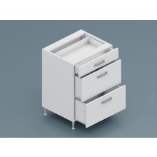  Csenge LUX alsó 3 fiókos 60 cm széles elem