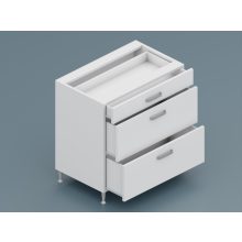  Csenge LUX alsó 3 fiókos 80 cm széles elem