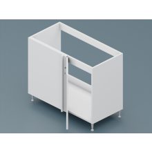 Csenge LUX alsó sarok 1 ajtós  mosogatós balos 100 cm széles elem