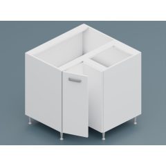 CSENGE LUX alsó 2 ajtós 90x90 cm széles balos sarok elem