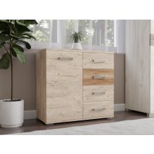 Arizóna 90 cm komód Sherwood korpusz - Sherwood front és Dohány kraft fiókelő