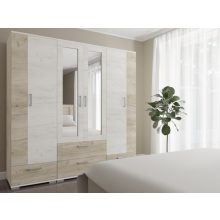 Csenge gardrób középső 80 cm-es üveges elem