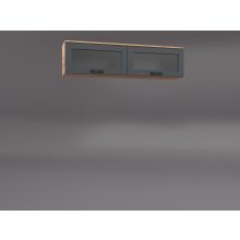 Ancona nappali 320cm szekrénysor Arany craft -Antracit színkombináció  -2-