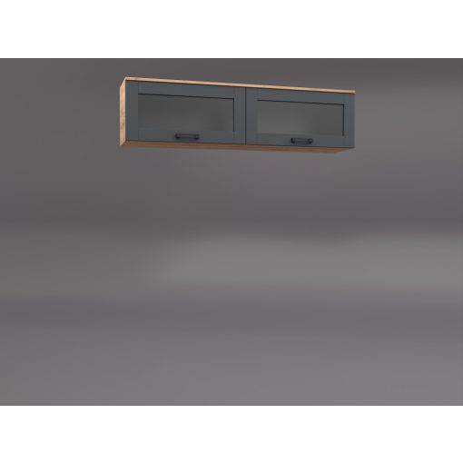 Ancona nappali 320cm szekrénysor Arany craft -Antracit színkombináció  -3-