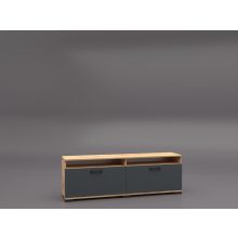 Ancona nappali 320cm szekrénysor Arany craft -Antracit színkombináció  -3-