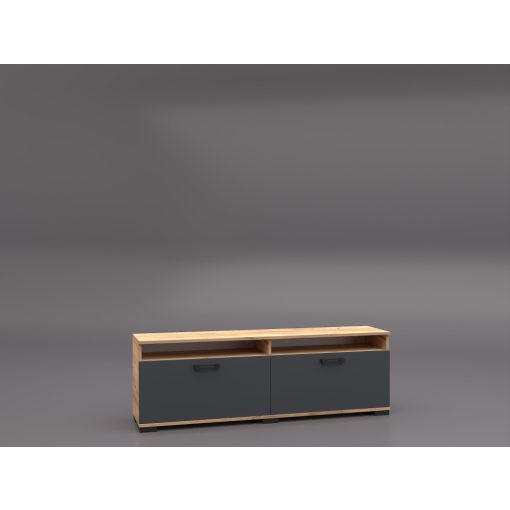 Ancona nappali 320cm szekrénysor Arany craft -Antracit színkombináció  -3-