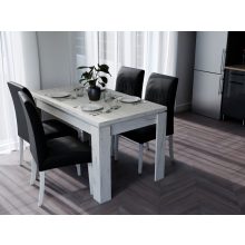 Csenge étkezőasztal fehér craft színben