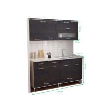 Csenge 160 cm konyhabútor  Sonoma korpusz, Csoki sonoma front