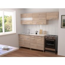 Anna 220 cm konyhabútor Sonoma korpusz, Sonoma front