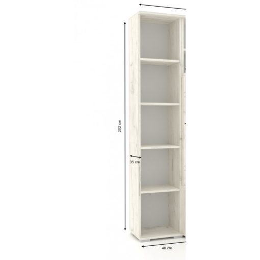 Arizóna polcos gardrób 40cm 