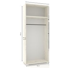 Arizóna akasztós gardrób 80cm 