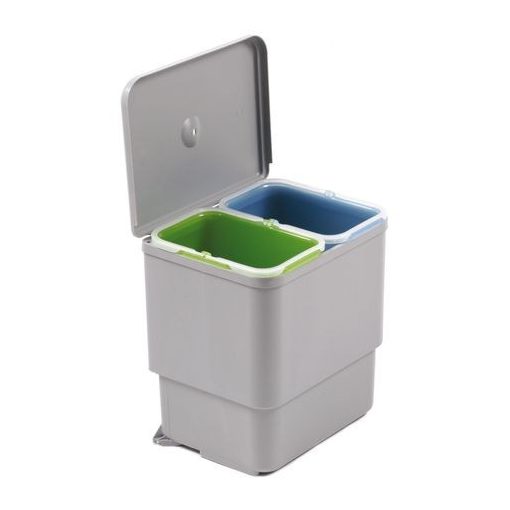 Zsófia II sarokkonyha Sonoma korpusz - Dohány craft front - sherwood üvegkeret és fiókelő