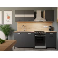 Anna 2023  Sonoma korpusz - antracit front 150 cm konyhabútor