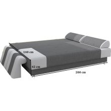 Budapest kanapé  Szürke színkombináció