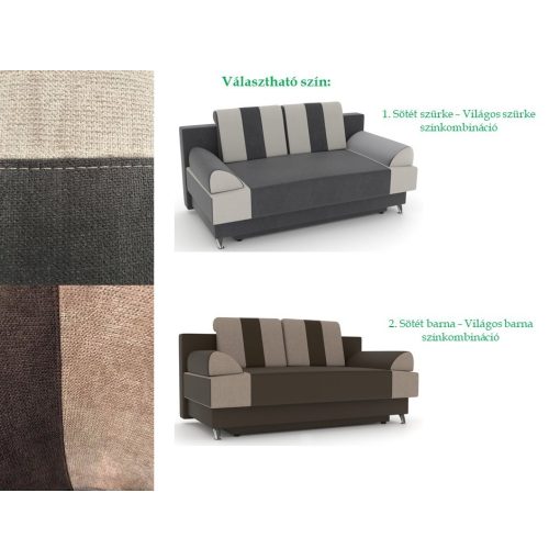 Budapest kanapé  Szürke színkombináció