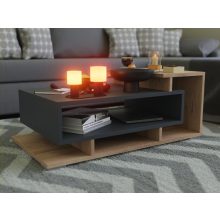 Dóra 2 dohányzóasztal antracit-világos tölgy 90cm