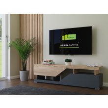 Miranda TV állvány 160cm antracit-világos tölgy