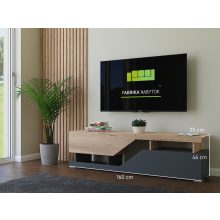 Miranda TV állvány 160cm antracit-világos tölgy