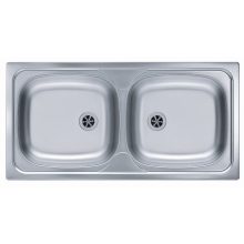 Csenge Lux 200 cm konyhabútor antracit alsó és ezüst tölgy felső elemekkel