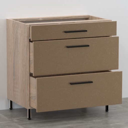 Galaxy alsó 3 fiókos 80 cm széles térben álló elem