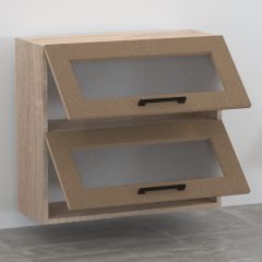   Galaxy 72 cm felső 2 ajtós  ,alul és felül is üveges felnyíló 80 cm széles elem