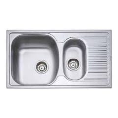 Kevmil gyümölcsmosós inox mosogatótálca szifonnal