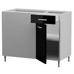    Luca alsó sarok 1 ajtós 1 fiókos balos 100 cm széles elem