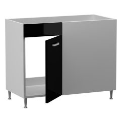    Luca alsó sarok 1 ajtós vakfiókos mosogatós jobbos 100 cm széles elem