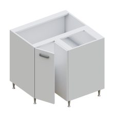 Milánó alsó sarok L alakú 90x90 cm széles elem