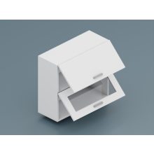 Milánó felső 2 felnyíló alul üveges ajtós 80 cm széles elem