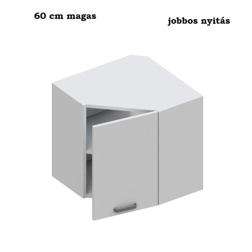 Melinda felső 1 ajtós 60 cm széles sarok elem