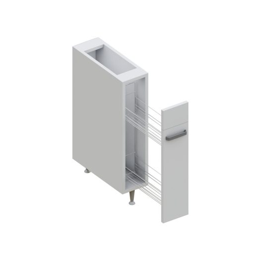 Milánó alsó kihúzható kosaras 15-60 cm széles elem