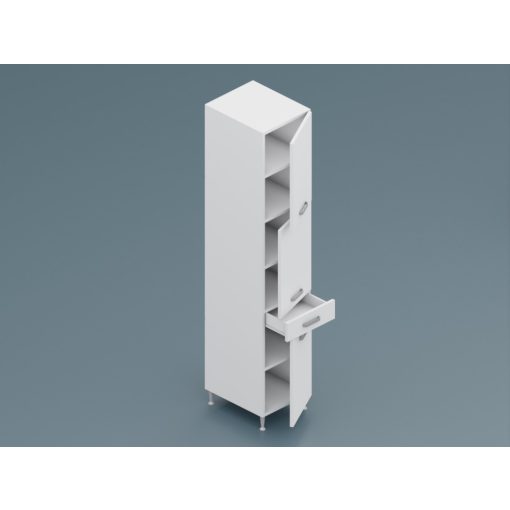 Milánó állószekrény 3 ajtós 1 fiókos jobbos – balos 40 cm széles elem