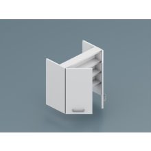 Milánó felső 2 ajtós beépíthető páraelszívós  60 cm széles elem