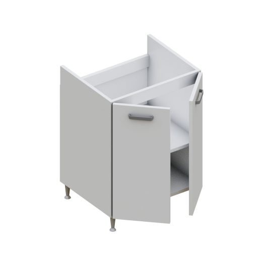 Milánó alsó 2 ajtós főzőlapos 60 cm széles elem