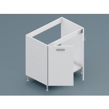 Milánó alsó 2 ajtós mosogatós 80 cm széles elem