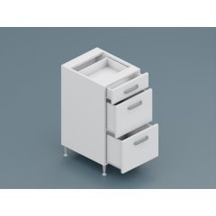 Milánó alsó 3 fiókos 40 cm széles elem