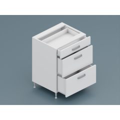 Milánó alsó 3 fiókos 80 cm széles elem