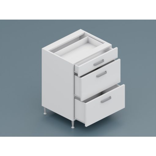 Milánó alsó 3 fiókos 80 cm széles elem