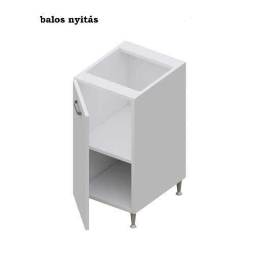 Milánó alsó 1 ajtós 30 cm széles elem