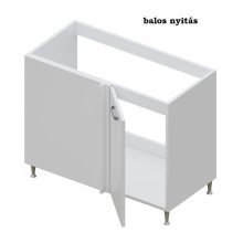 Milánó alsó mosogatós sarok 100 cm széles elem