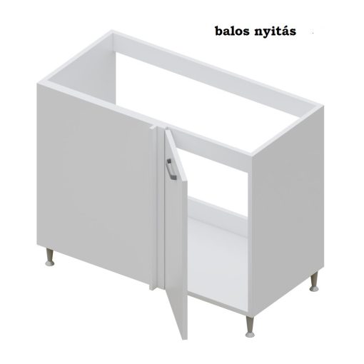 Milánó alsó mosogatós sarok 100 cm széles elem