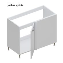 Milánó alsó mosogatós sarok 100 cm széles elem