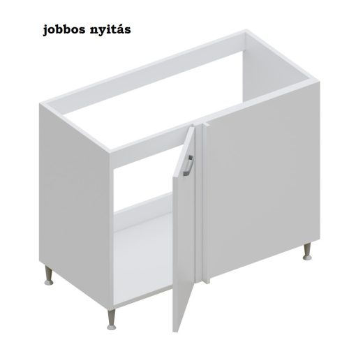 Milánó alsó mosogatós sarok 100 cm széles elem