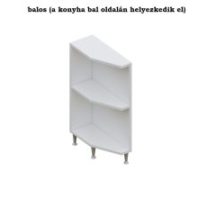 Milánó alsó végzáró 15-20-30 cm széles elem