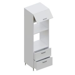   Milánó álló szekrény 2 fiókos, tűzhely és mikró tartó 60 cm széles elem