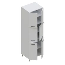 Milánó álló szekrény 6 ajtós polcos 60 cm széles elem